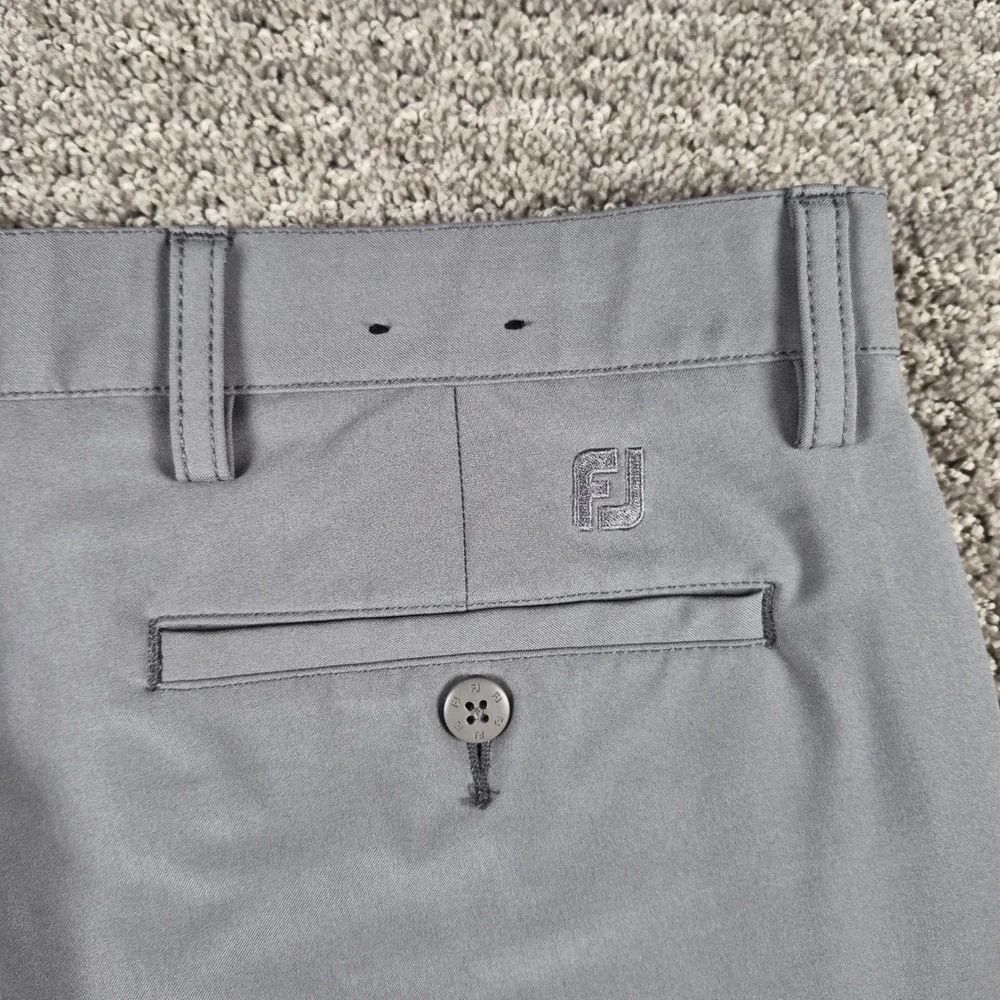 FootJoy Golf Shorts Mens 36 Gray Performance Stretch Flat Front Athletic FJ